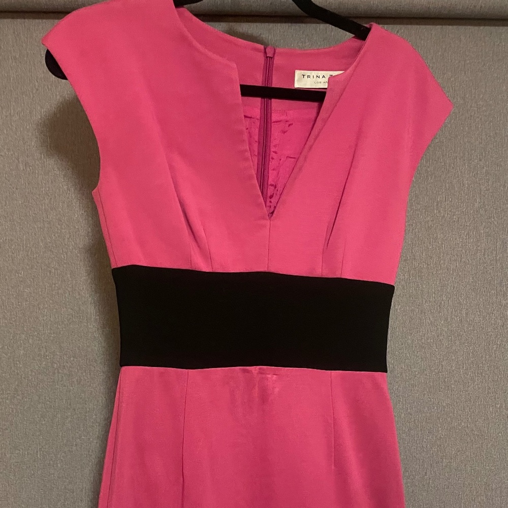 Trina Turk pink and black dress